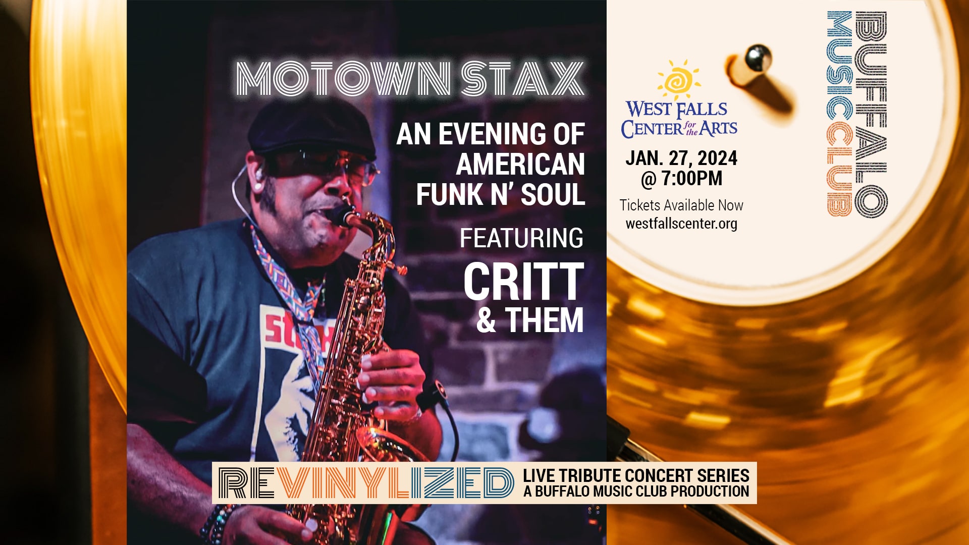 Motown Stax - January 27 2024 - West Falls Center for the Arts - Revinylized - Buffalo Music Club