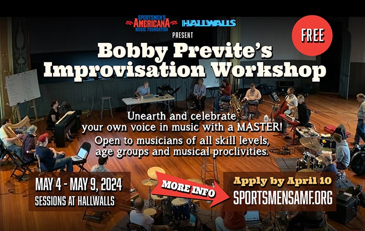 Bobby Previte - Improvisation Workshop - Sportsmen's Americana Music Foundation - Hallwalls - Buffalo Music Club