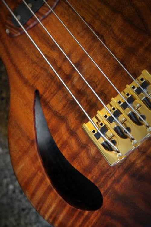 Craig Gordon Guitars - Custom Made Guitar - Double-neck Electric Bass and Guitar - Model #DNBG-46 - Rojo Mojo The Beast - Buffalo Music Club