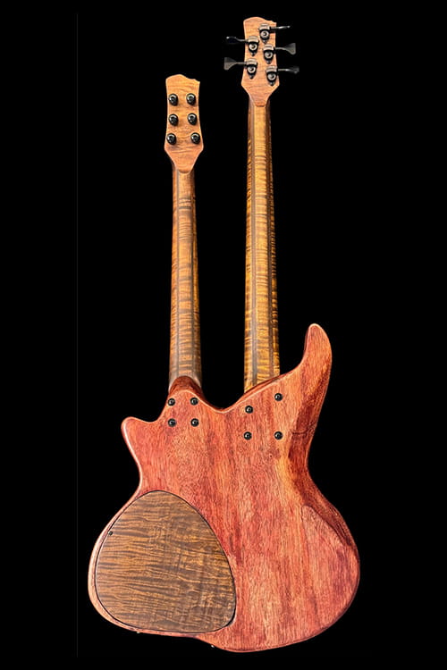 Craig Gordon Guitars - Custom Made Guitar - Double-neck Electric Bass and Guitar - Model #DNBG-56 - Roberto-Venn 50th Anniversary - Buffalo Music Club