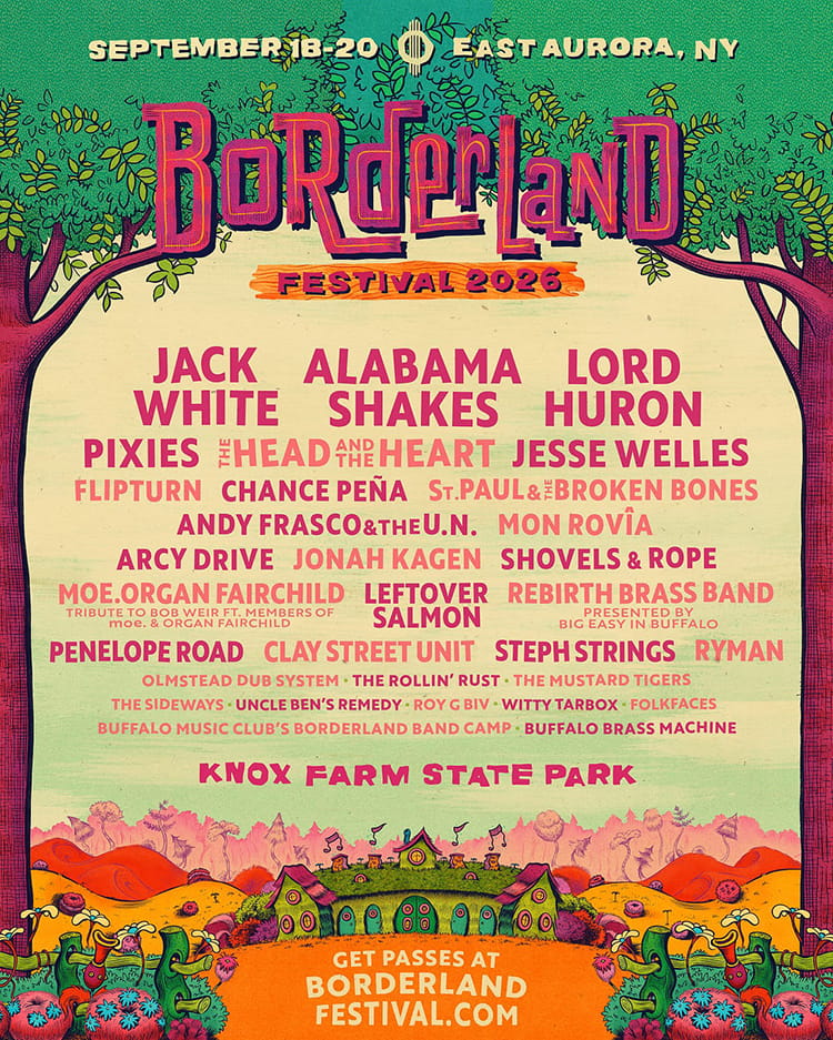 Borderland Festival 2026 - Event Poster - Buffalo Music Club